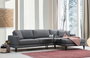 Atelier Del Sofa Sofá Cama Esquinero Derecho Nordic Corner L3+Chl Gris Oscuro 303x160 cm